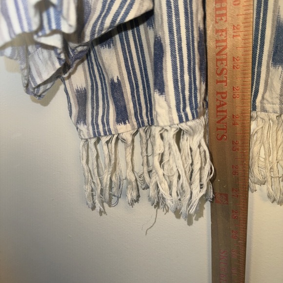 Carolina Colors II Vintage Top Women's 26W Cotton Button Up Southwestern Fringe - Picture 8 of 9